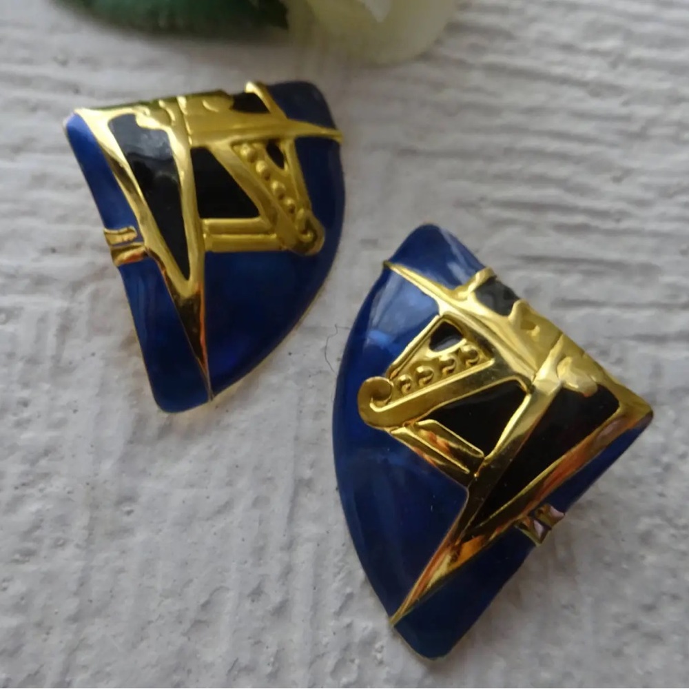 Vintage Berebl Fan Earrings